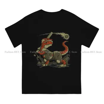 Сражайся с астероидом, уникальная футболка с динозавром, удобная идея подарка Нового дизайна, футболка с коротким рукавом, Горячая распродажа, Полиэстер Изображение 2