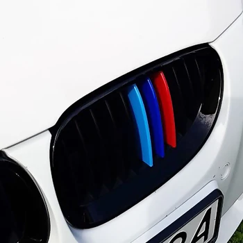 Стайлинг Полосы Решетки Радиатора Защитные Автомобильные Наклейки Декоративная Рамка 3D Стереоскопический ABS Для BMW E60 F10 F07 G38 5 Серии Изображение 2