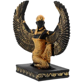 Статуэтка Египетской Богини Исиды из Смолы, Настольная Статуэтка Богини для Дома