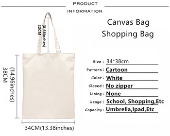 сумка для покупок cavetown, джутовая сумка-тоут, многоразовая сумка bolso, сумка sac cabas, джутовый саколас Изображение 2