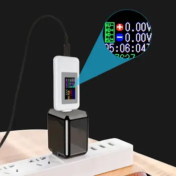 Текущий Монитор Измеритель Мощности KWS-1902C Type-C USB Тестер 0-5A 4-30V Цветной Дисплей для Мобильного Компьютера Прямая поставка Изображение 2