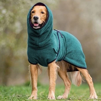 Теплая флисовая одежда для домашних животных, бархатная морозостойкая куртка, жилет, осенне-зимнее пальто для универсальной одежды для щенков больших средних маленьких собак
