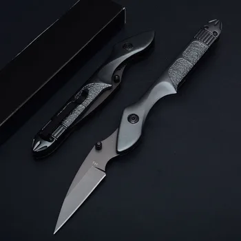 Титановый карманный складной нож с ручкой, тактические охотничьи боевые ножи для выживания EDC, Многофункциональный военный нож с алюминиевой ручкой