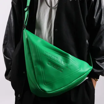 Треугольная сумка, Сумки для мужчин, бесплатная доставка, роскошные женские сумки через плечо из искусственной кожи, мужской кожаный рюкзак, дизайнерский слинг