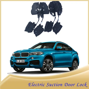 Умный автоматический электрический дверной замок на присоске для BMW X6 F16 2015-ТЕПЕРЬ автоматическая дверь с мягким закрыванием, дверь автомобиля с повышенной бесшумностью