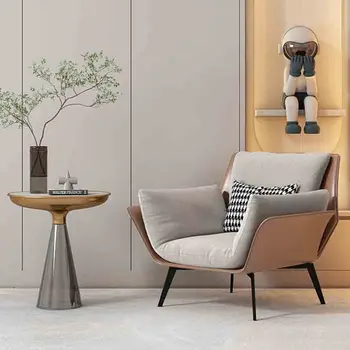 Уникальные стулья для гостиной в квартире Подлокотник Дизайнерские дизайнерские стулья для гостиной Роскошь и комфорт Sillones Мебель для дома Изображение 2
