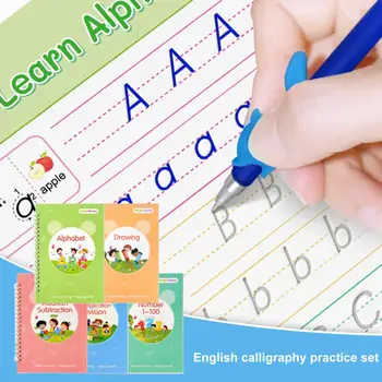 Учебные тетради Улучшают навыки рукописного ввода у детей с помощью многоразового набора тетрадей с рифлениями 