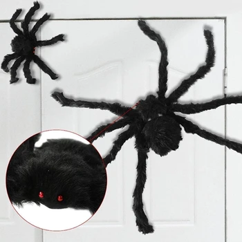 Фестивальные пауки, декор для Хэллоуина, мягкие плюшевые пауки-имитаторы