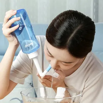 Флакон для промывания носа объемом 300 мл - физиологический раствор для облегчения ринита для взрослых и детей