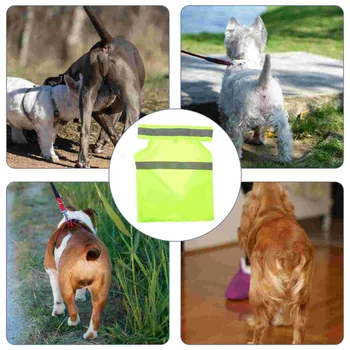 Флуоресцентный жилет для собак, светоотражающая одежда для собак, защитные жилеты, платья, куртка для щенков из полиэстера.