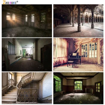 Фотореалистичные тканевые фоны для интерьера Старого дома, коридора, лестницы, фонов для портретной фотографии в стиле ретро для студии TF-02