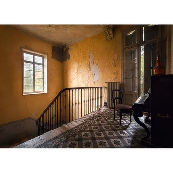 Фотореалистичные тканевые фоны для интерьера Старого дома, коридора, лестницы, фонов для портретной фотографии в стиле ретро для студии TF-02 Изображение 2