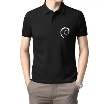 Футболка Softstyle с официальным логотипом дистрибутива Debian White Spiral