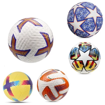 Футбольный мяч стандартного размера 5, материал PU, высококачественные тренировочные мячи для уличных матчей Футбольной лиги, футбол