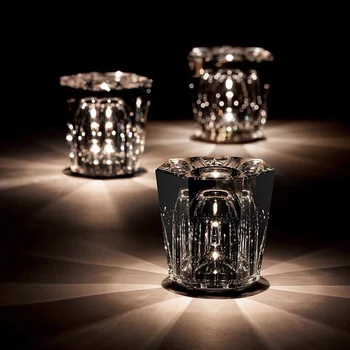 Хрустальная лампа diamond LED перезаряжаемая настольная лампа для ресторана и бара, прикроватное украшение для спальни, атмосферный свет