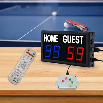 Цифровое табло с дистанционным управлением, Электронное табло, светодиодная табло для игр в помещении, на открытом воздухе, Бадминтон, футбол, теннис Изображение 2