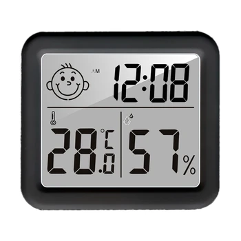 Цифровой Термогигрометр Комнатный Термометр Для помещений Гигрометр ЖК-Экран Настольный Термометр с Температурой и Влажностью L21C Изображение 2