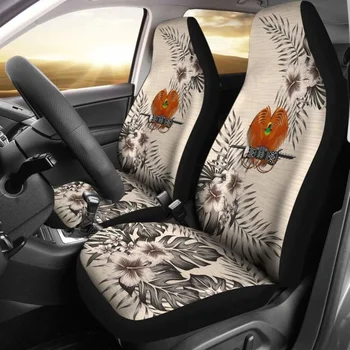 Чехлы для автомобильных сидений Папуа-Новой Гвинеи The Beige Hibiscus (комплект из двух) 789.99, упаковка из 2 универсальных защитных чехлов для передних сидений