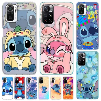 Чехол Stitch The Baby Disney для Xiaomi Redmi Note 12 11 Pro Plus 11S 10 9 10S 8 11T 8T 9S 9T 11E 5 7 Мягкий Чехол Для телефона из ТПУ Funda