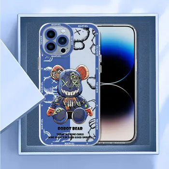 Чехол для телефона Marvel Spiderman Venom Bear для Redmi Note 10A 9C 11T Pro 10 Pro 10S 11S 9T 8 10T 9 11 Pro 9A Прозрачный Силиконовый Чехол Изображение 2