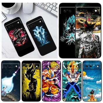 Японский Милый Чехол Для телефона D-Dragon Ball Z Для Google Pixel 8 7 6 Pro 6A 5A 5 4 4A XL 5G Black Shell Мягкая Обложка Fundas Coque Capa