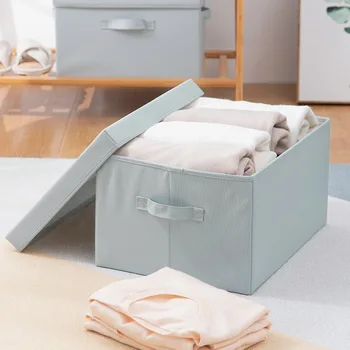 Ящик для хранения, Складная ткань, Большая коробка, шкаф, Органайзер для спальни, коробка для хранения одежды, бытовая пыленепроницаемая корзина для белья
