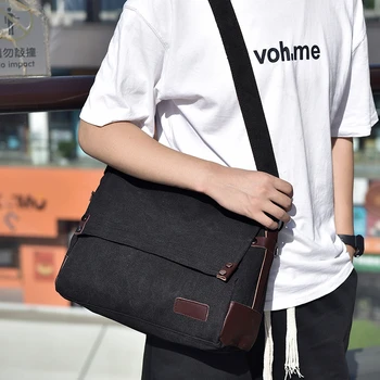 2023, модная простая мужская нейлоновая сумка для бизнеса, повседневные сумки через плечо в корейском мягком стиле, сумки через плечо унисекс