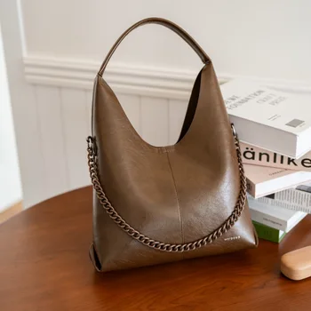 CGCBAG, модная Брендовая дизайнерская роскошная сумка-тоут, женские сумки из искусственной кожи высокого качества, повседневная простая сумка через плечо большой вместимости Изображение 2