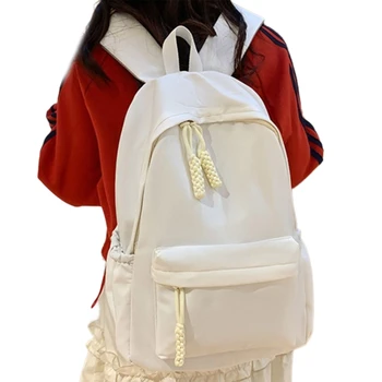 Просторный и универсальный женский нейлоновый рюкзак большой емкости для учебы Работы и путешествий F3MD Изображение 2