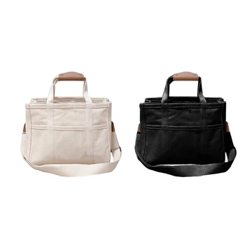 Стильная и прочная холщовая сумка через плечо для женщин, идеально подходящая для работы, учебы и путешествий