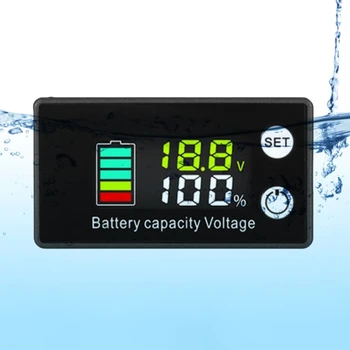 Уровень заряда литий-кислотной батареи DC7V-68V, измеритель емкости тестер Изображение 2